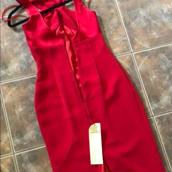 Cache RED dress floor length size 2 - Picture 4 of 4